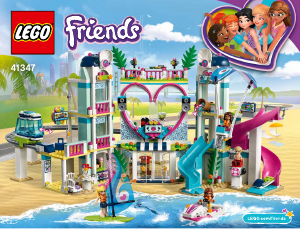 Käyttöohje Lego set 41347 Friends Heartlake Cityn lomanviettopaikka