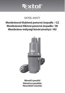 Manuál Extol 414171 Zahradní čerpadlo