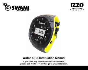 Bruksanvisning IZZO Golf Swami Watch GPS Sportklocka