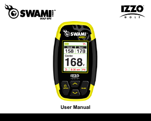 Handleiding IZZO Golf Swami 4000+ Handheld navigatiesysteem
