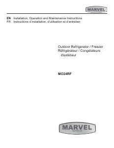 Manual Marvel MO24RF Refrigerator