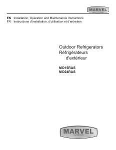 Manual Marvel MO24RAS2 Refrigerator