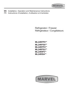 Manual Marvel ML24RF Refrigerator