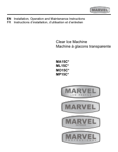 Bruksanvisning Marvel MO15CL Ismaskin