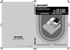 Manual Sharp ER-A160 Cash Register