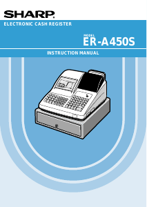 Manual Sharp ER-A450S Cash Register