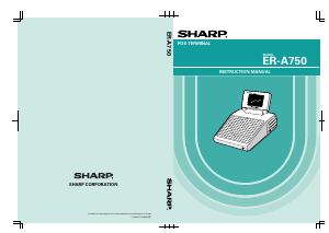 Manual Sharp ER-A750 Cash Register