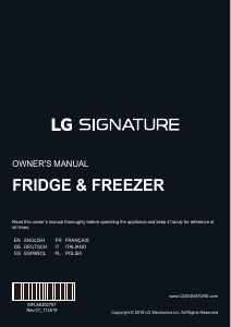 Manual LG LSR200B Fridge-Freezer