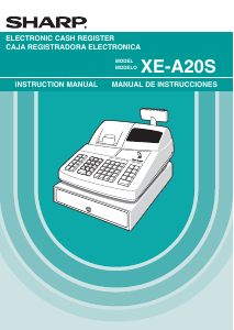 Manual Sharp XE-A20S Cash Register