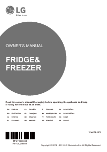 Manuale LG GTF925SEPZD Frigorifero-congelatore