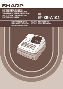 Manual Sharp XE-A102 Cash Register