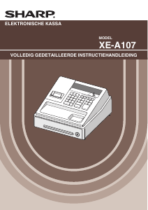 Handleiding Sharp XE-A107 Kassasysteem