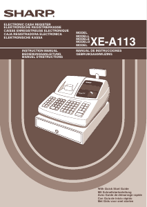 Manual Sharp XE-A113 Cash Register