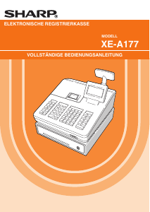 Bedienungsanleitung Sharp XE-A177 Registrierkasse