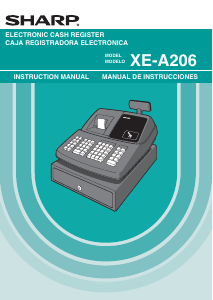 Manual Sharp XE-A206 Cash Register