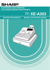 Manual Sharp XE-A302 Cash Register
