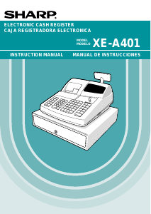 Manual Sharp XE-A401 Cash Register