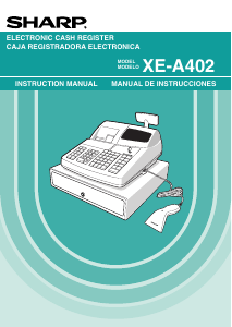 Manual Sharp XE-A402 Cash Register