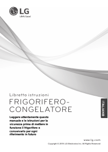 Manuale LG GTF744PZPZD Frigorifero-congelatore