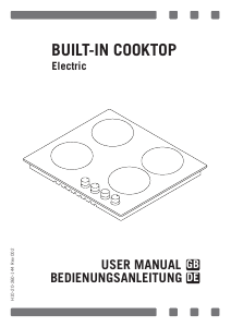 Manual Pyramis 58EL 491 INOX Hob