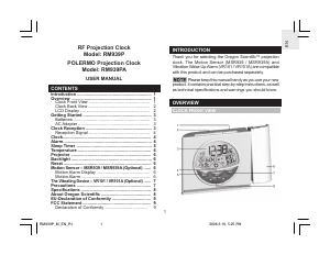 Manual Oregon RM939P Despertador