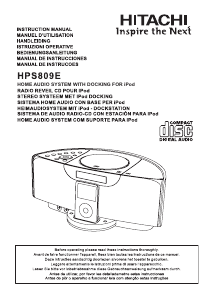 Mode d’emploi Hitachi HPS809E Stéréo