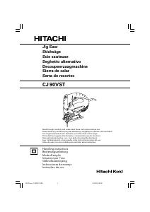 Handleiding Hitachi CJ 90VST Decoupeerzaag