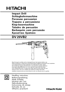 Bedienungsanleitung Hitachi DV 20VB2KS Schlagbohrmaschine
