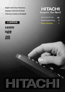 Mode d’emploi Hitachi L32HP03E Téléviseur LCD