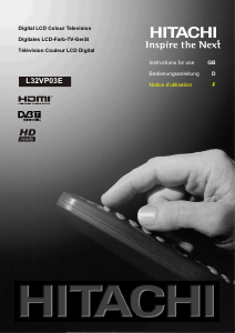 Mode d’emploi Hitachi L32VP03E Téléviseur LCD