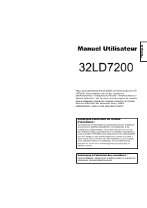 Mode d’emploi Hitachi 32LD7200 Téléviseur LCD