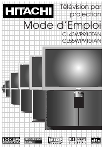 Mode d’emploi Hitachi CL43WP910TAN Téléviseur
