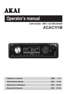 Handleiding Akai ACAC111B Autoradio
