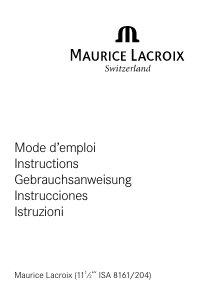 Manual de uso Maurice Lacroix LC 1048 Aparato de relojería