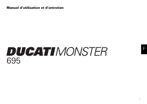 Mode d’emploi Ducati 695 Monster (2006) Moto