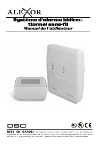 Mode d’emploi DSC WT5500P-433 Alexor Système d’alarme