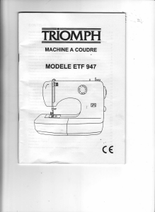 Mode d’emploi Triomph ETF 947 Machine à coudre