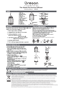 Handleiding Oregon HWI0005 Aromaverstuiver