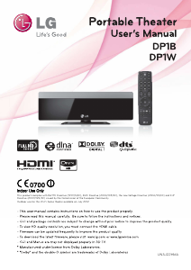 Bruksanvisning LG DP1BPBC Hembiopaket