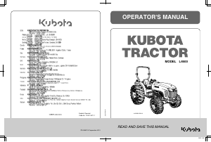 Handleiding Kubota L4600HD Tractor