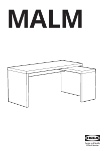 Kasutusjuhend IKEA MALM (151x65) Laud