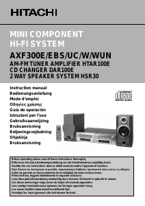 Manuale Hitachi AXF300W Stereo set