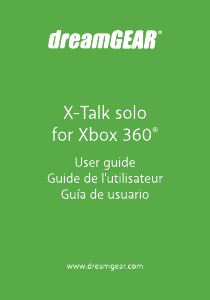 Mode d’emploi Dreamgear DG360-1721 X-Talk Solo (Xbox 360) Headset