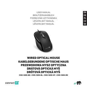 Bruksanvisning Connect IT CMO-1200-GY Mus