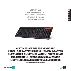 Manuál Connect IT CKB-3010-CS Klávesnice