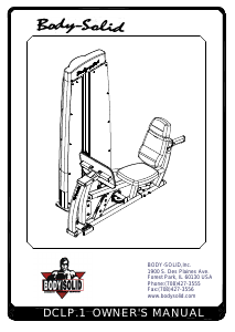 Handleiding Body-Solid DCLP-SF Fitnessapparaat