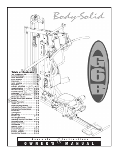 Handleiding Body-Solid G6BR Fitnessapparaat
