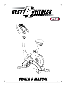 Handleiding Best Fitness BFUB1 Hometrainer