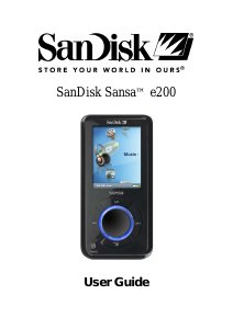 Manual SanDisk Sansa e200 Mp3 Player