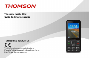 Mode d’emploi Thomson TLINK28+SIL Téléphone portable